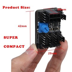 MEIRIYFA 4 Pin Fan Adapter PWM PC Chassis Cooling Hub 8 Way Black