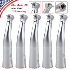 1-5 Dental 1:5 LED Light Fiber Optic Contra Angle Mini Handpiece for NSK az5