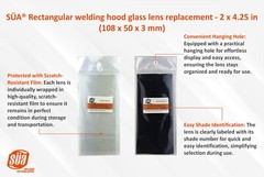 Welding helmet/hood protective lens replacement – All shades and Pack Quantities
