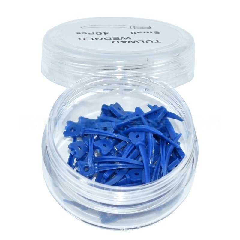 Dental Tulwar Wedges Sectional Matrix System Plastic Diastema Wedge Refill 40Pcs