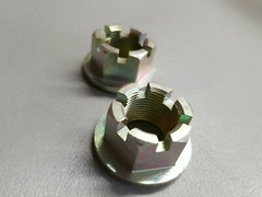 OEM Arctic Cat Heavy Hex Flange Castle Nut 1022 Steel M22x1.5 (2pc)