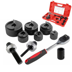 Ratchet Knockout Hole Punch Driver Kits 1/2 to 2 Inch Slug-Buster Knockout Elect