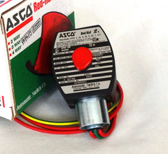 ASCO Red-Hat II 1/4″ NPT 3-Way Stainless Solenoid Valve EF8003G1