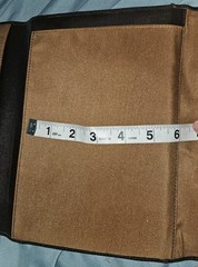 Franklin Covey Dark Brown Full Grain Leather Planner Notebook Cover Snap Closure