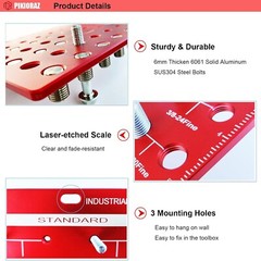 Standard and Metric Nut & Bolt Thread Checker Bolt and Nut Identifier Gauge