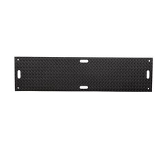 Ground Protection Mats – Black, 2’x8′ Heavy Equipments Mats, Diamond Plate Treat