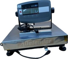 100 lb x 0.02 Scale Ohaus D50WQL Defender 5000 Stainless Steel Base Display T51P