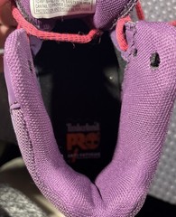 Women Thorogood Composite toe Slip Res No metal Purp/Pink 7.5 W work shoes
