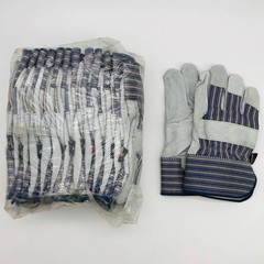MCR Safety 1400 Split Leather Palm Work Gloves Size XL Safety Cuff 2.5″L 12 Pair