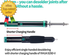 929D V Electric Desoldering Soldering Iron Solder Sucker Desoldering Pump with