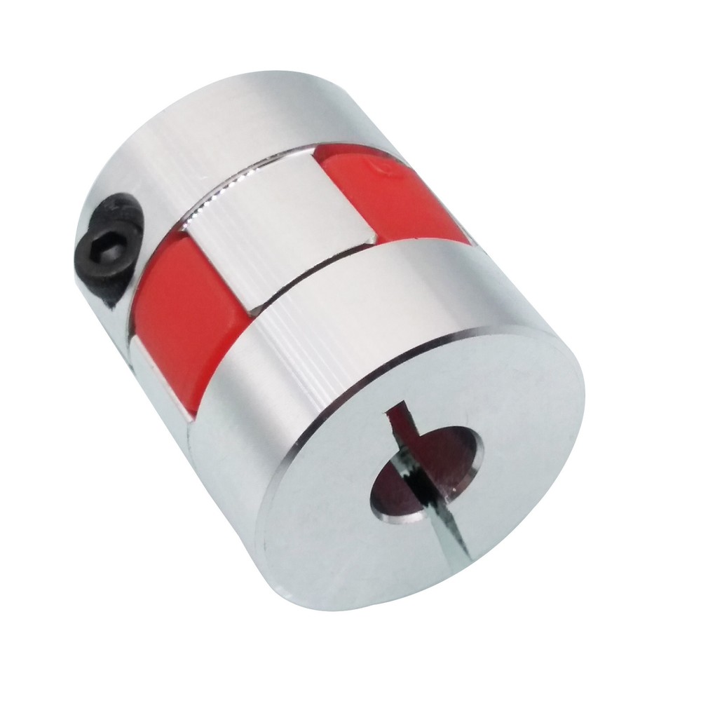 US Stock 6.35 1/4″x8mm CNC Flexible Plum Coupling Shaft Coupler Connect D25 L30