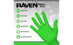 Nitrile Exam Gloves 7 mil 2XL Powder Free Hi-Viz Green 100 Count Extra Strength