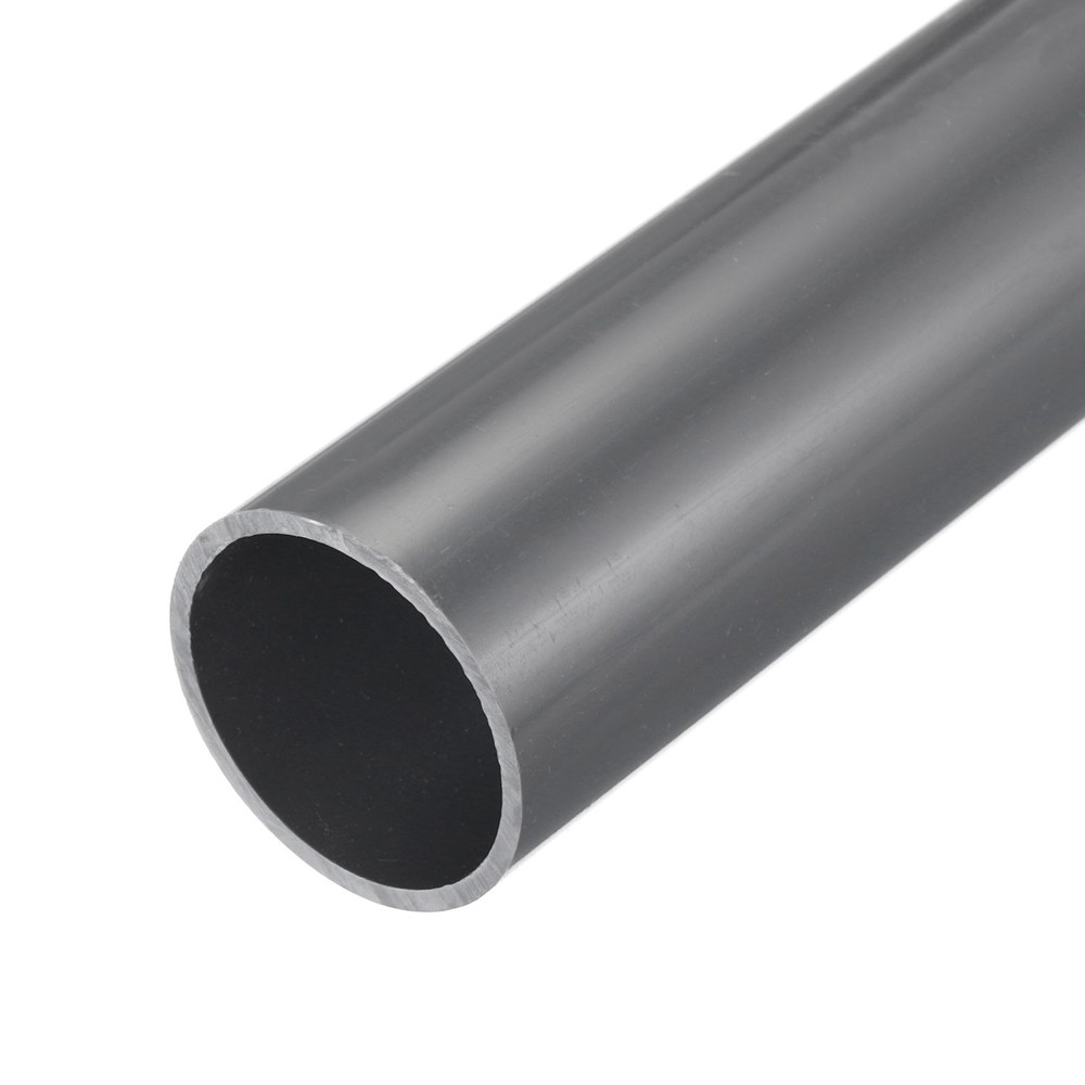 Rigid Round Pipe 34.2mm ID 38mm OD 350mm Light Grey High Impact