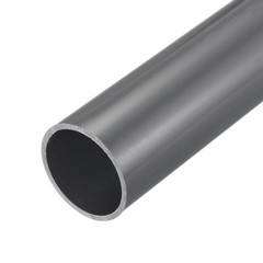 Rigid Round Pipe 34.2mm ID 38mm OD 350mm Light Grey High Impact