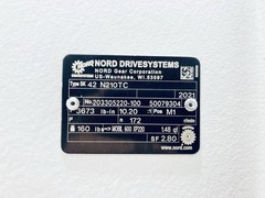 NORD SK42 N210TC HELICAL GEARBOX SPEED REDUCER 10.20:1-RATIO 3673LB-IN