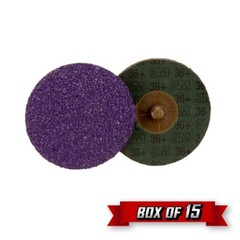 3M Cubitron II Fibre Roloc Disc, 3″ 80+ Grit : 33392
