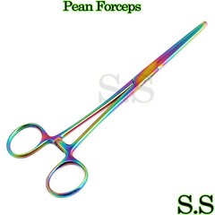 Multi Color Rainbow Pean Hemostat Forceps 8″ Straight Pliers Hemostat Forceps