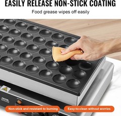 50PCS 1700W Commercial Electric Nonstick Waffle Maker Machine, 1.8 Inches Pan…