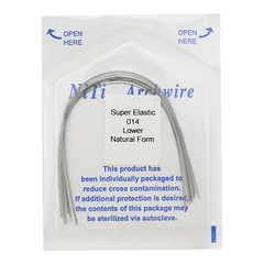 Dental Orthodontic Niti Arch Wire Elastic Rectangular Round Arcos de Ortodoncia