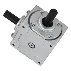Right Angle Gearbox 1:1 Ratio 40HP 1800RPM CW/CW 1″ Shaft Cast Iron Housing