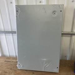 AHE18X12X4 Hoffman Carbon Steel Electrical Enclosure Hinged Cover WITH PANEL