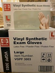 Vinyl Synthetic Exam Gloves Box of 1000 Basic VGBF 3003 Medium Large M L XL PPE