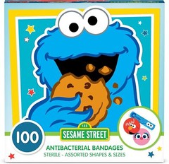 Sesame Street Kids Bandages, 100 CT | Great for 100 Count (Pack of 1)