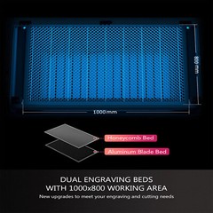 Autofocus 100W 32×40 CO2 Laser Engraver w CW-5200 Water Chiller Cutting Machine