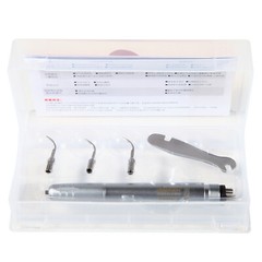 Dental Ultrasonic Air Scaler Handpiece 4 Hole +Scaling Perio Tips G1,G2,G4 SA