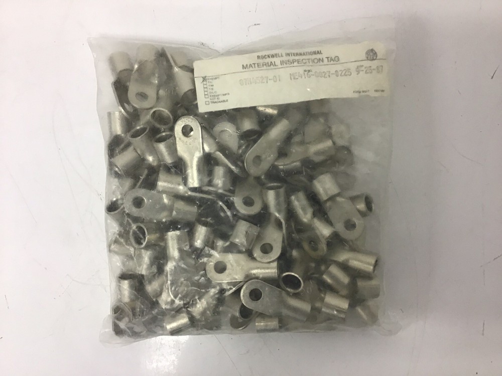 100 NEW Tyco/AMP 320383 / MS20659-113 Mil-Spec Uninsulated Ring Tongue Terminal