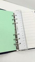 Filofax The Original Leather Navy Personal Agenda/Planner Organizer