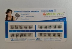 Dental Orthodontic Metal Bracket MIM Monoblock Mini MBT 022 345 Hooks Mesh Base