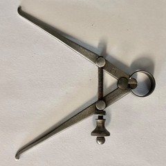 Consolidated Tool Works Spring Outside Caliper 3.5″ Ship Wheel Logo USA