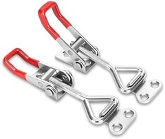 2 Pack Adjustable Toggle Latch 4001, Quick Release Toggle Clamp with 220lbs Capa