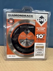 DIAMONDBACK DB-10CR Continuous Rim Wet Cut Diamond Blade Concrete 10 inch – NEW