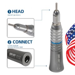 Dental Straight Handpiece 1:1 NSK Style Slow Speed Attachment E-Type Nosecone