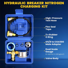 Hydraulic Breaker Hammer Nitrogen Gas Charging Kit, Hydraulic Breaker Hammer