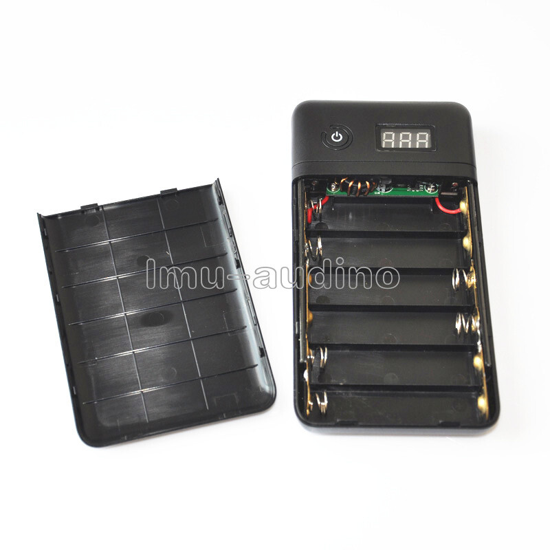 3.3A 5V-21V Mobile Power Bank Six 18650 Battery Charger For 19V Laptop iphone 5V