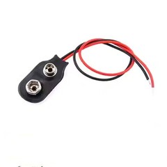 5 Pcs 9V I Type Battery Snap Connector 9 Volt Clips Connector Length 15cm