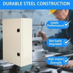 Steel Electrical Box Electrical Enclosure Box 10x8x6” Carbon Steel IP66