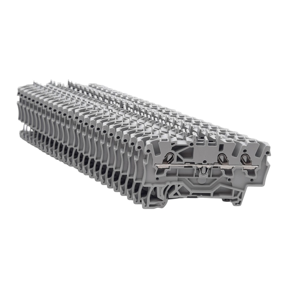 Lot of 25 Wago 2001-1301 TOPJOB Feedthrough Terminal Block, 600V 15A, DIN Rail