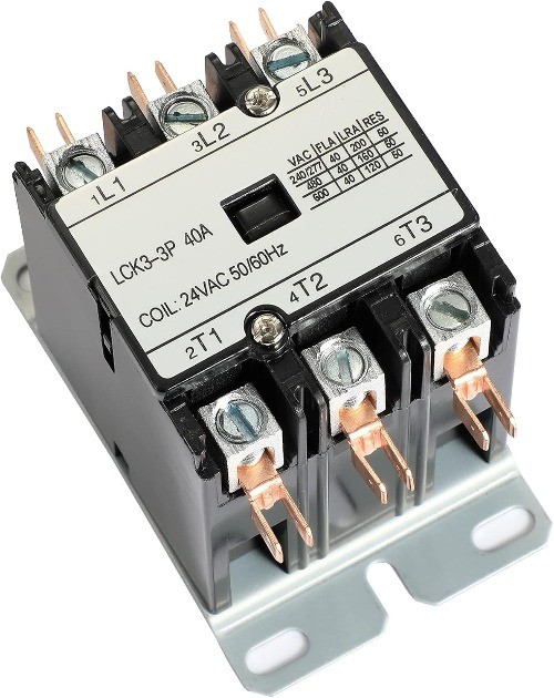 40 Amp 3 Pole 24 VAC Definite Purpose Contactor Air Conditioner