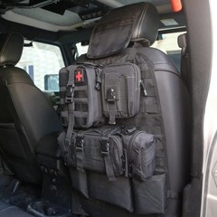 3 Pack Car Back Seat Organizer MOLLE Panel Tactical Storage Fits most Vehicles