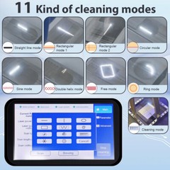 200W JPT Pulse Laser Cleaning Machine Wood Varnish Cleaning Double Pendulum US