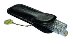 Kaweco Classic 2-Pen Black Leather Pouch I Pen Case Suitable for the Sport