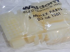 MOLEX 03-06-1361 36 CIRCUIT 0.062″ FEMALE HOUSING -LOT OF 5 CONNECTORS FAST SHIP