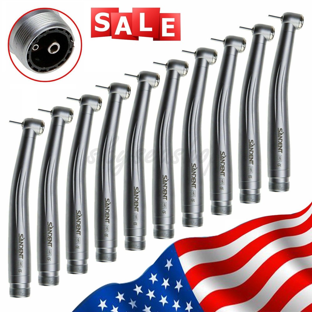 10 PCS NSK Pana Max Style Dental High Speed Turbine Handpiece Push Button 2Holes