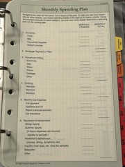 1990s Franklin Quest Planner 3 Ring Binder With Pages