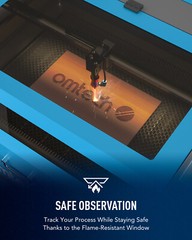 OMTech 28×20 60W CO2 Laser Engraver Cutter with Autofocus CW5200 Water Chiller