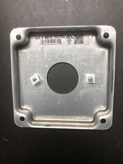 Lot of 2 – Hubbell / RACO Cat# 801C – 4″ Square Cover 1.406 Dia. Round Opening